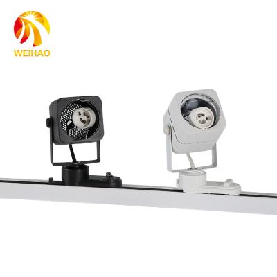 China Modern Luxury Modern Black White Black Ceiling Mounted Beam Angle Change Square Led Track Light for sale