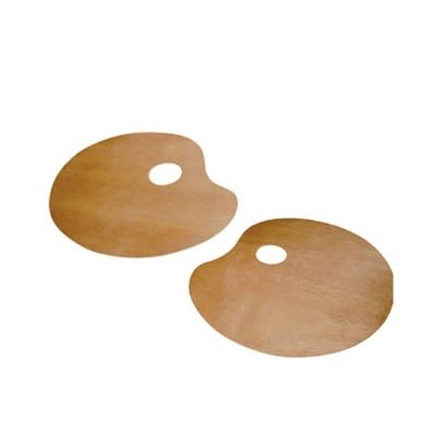 China High Quality Artistic Painting Wood Oval Round Palette for sale