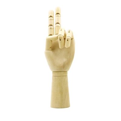 China Popular 12 Inch Model Hand Sketching Painting Artist Wood Manikin for sale