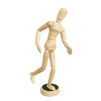 China 5.5 Inch Wooden Art Mannequins Magnetic Base Wood Artist Manikin for sale