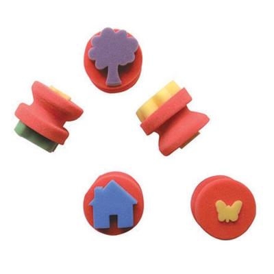 China Hot Sale Wholesale Kids Art Craft Sponge Paint Set Foam Stamp for sale