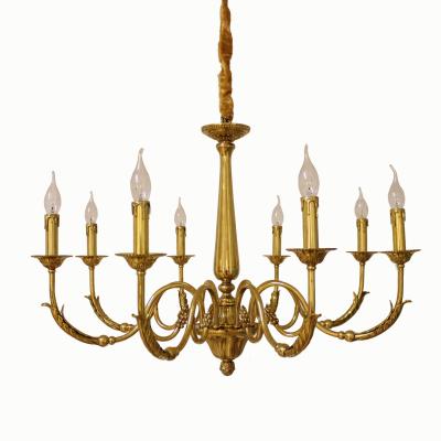 China Mid Century Luxury Antique Porcelain Chandelier Golden Home Lighting Italy Rococo Floral Pendant Light For Living House, Hotel for sale