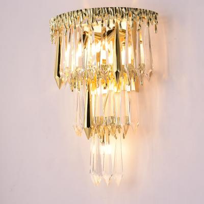 China New Modern Creative Edison Elegant Wall Project Fixtures Hanging Corridor Lighting Foyer Hotel Restaurant Copper Glass Bedside Lamps for sale