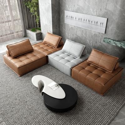 China Other Living Room Furniture Sofa Set Luxury House Modular Sofa Set Leather Home Furniture Fabric Sectional Sofa for sale