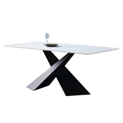 China Marble top modern dining table with marble top dining tables luxury dining table set for sale