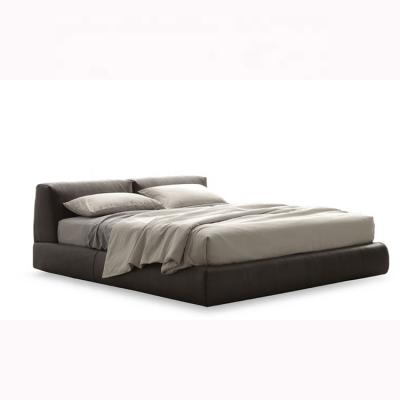 China Storage fabric bed in various colors upholstered standard low profile beds for sale