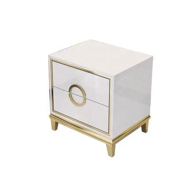 China Luxury 2 Drawer Night Stand Cabinet Bedside Cabinet Closet Night Stand Nightstand for sale