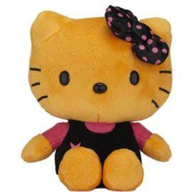 China 20cm Mooi Oranje Hello Kitty Beeldverhaal Gevuld Pluchespeelgoed voor Inzameling Te koop