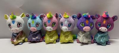 China Rainbow Unicorn Assorted Series Stuffed Soft Plush Animal Toys 8inch Te koop