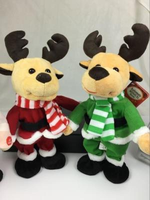 China Juguetes preciosos de la felpa de la música de baile, peluches electrónicos de la Navidad en venta