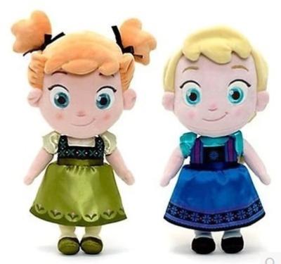 China Kleiner Mädchen-Disney-Plüsch spielt Elsa und Anna gefrorene Baby-Puppen 30cm zu verkaufen