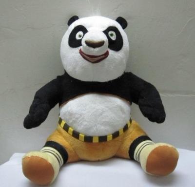 China Cute Kungfu Panda Sitting Pose Cartoon Plush Toys For Collection for sale