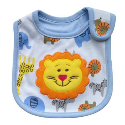 China Kids Feeding Custom Baby Bibs Disposable Toddler Bibs with Lion Cartoon for sale