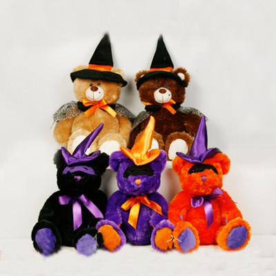 Chine Jouets bourrés noirs et oranges d'ours de nounours de Halloween pour la partie de Halloween à vendre