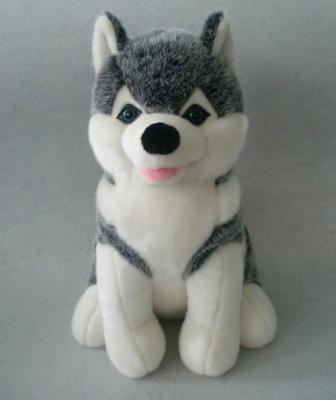 China 12 inch Soft White Husky Stuffed Animal Custom Plush Toys Eco Friendly for sale