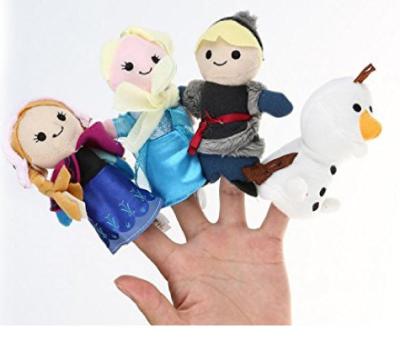 China La felpa preciosa de la historieta juega las marionetas suaves congeladas del finger para los regalos y el premio de la promoción en venta