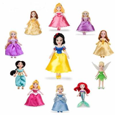 China 12 inch Disney Princess Dolls Cartoon Stuffed Toys for Kids , Children for sale