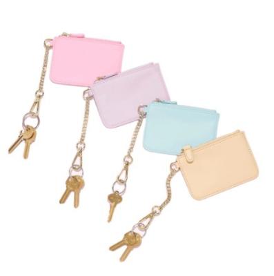 China Fashion RTS Mini Durable Waterproof Personalized Running Nylon Glitter Patches Women Custom Girls Wallet Coin Purse Portable Cute Key Chain Purse for sale