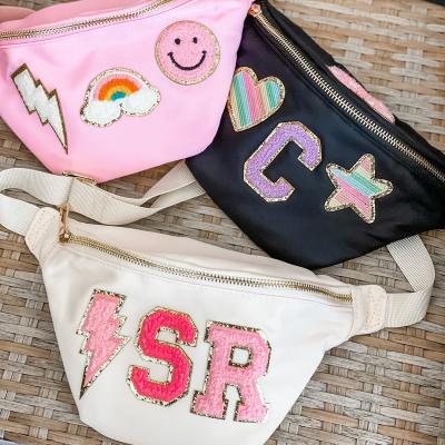 China New Products Water Proof Durable Customizable Nylon Fanny Pack Custom Logo Waist Multi Color Fanny Pack Bag for sale