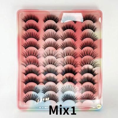 China New 3D Mink Lashes Natural Soft Makeup Dramatic Wholesale Eyelash Natural Eyelashes Faux False Eyelashes for sale