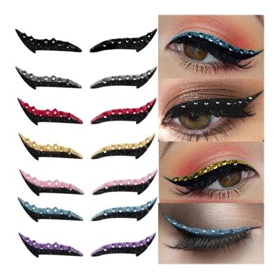 China Natural Soft Hot Selling Double Line Eyeliner Self-adhesive Waterproof Eyelid Stickers Reusable Line Sticker for sale