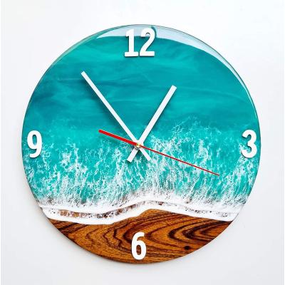 China New Classic/Postmodern Modern Design Personalized Customized Epoxy Resin Wall Clock 3D Thumb Resin Wall Art Eco-Friendly Clock Wall Watch for sale