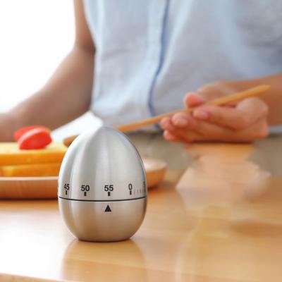 China Viable Cheap Price Stainless Steel Egg Timer, Hot Sale Mechanical Kitchen Reminder Egg Tool for sale