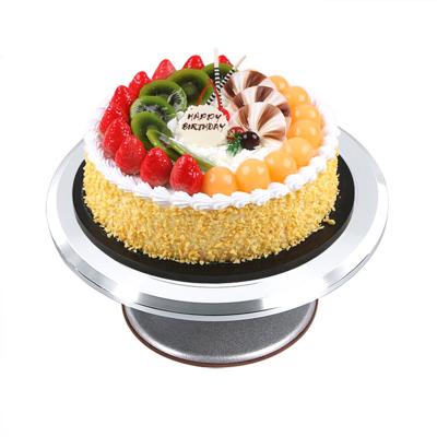 China Cheap viable price aluminum alloy turntable for cake decorating, 12 inch high quality harden stand cake turntable for sale