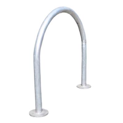 China Outdoor Used Bicycle Rack U Shape Steel Pipe Bicycle Bike Rack For 2 Bikes for sale