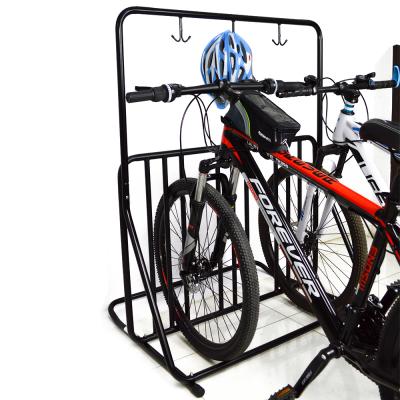 China Hot Selling Flat Steel Bike Metal Rack Garage Support Storage 5 Bicycles Helmet Rack Bike Hooks for sale