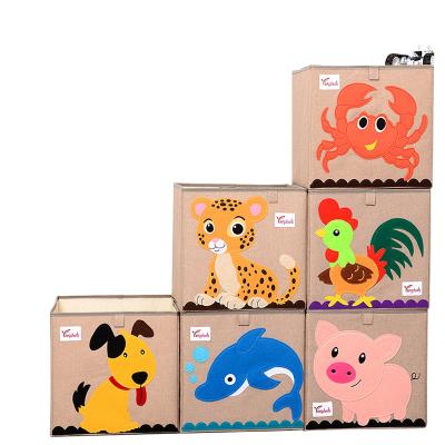 China Customizable Image Customizable Baby Laundry Basket Cartoon Kids Toy Storage Waterproof Children's Toy Storage Basket Play Storage Box for sale