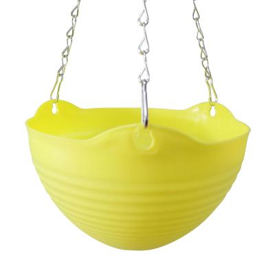 China Modern Colorful Plastic Hanging Basket Flowerpot Hanging Flower Pot for sale