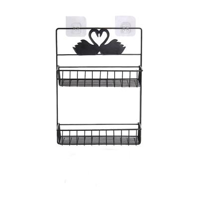 China Sustainable High Quality Floor Standing Plastic Multilayer Storage Rack For Bathroom for sale