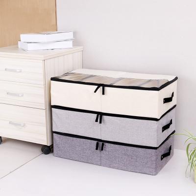 China Durable Foldable Thick Cloth Bag Cloth Storage Shoe Box Compartment Dustproof Storage Box for sale