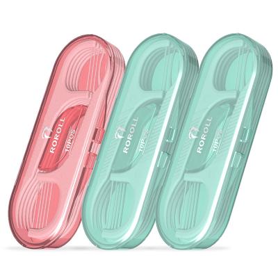 China Portable Floss Box Manufacturers Disposable 10 Piece Dental Floss Stick Flossing Rods for sale