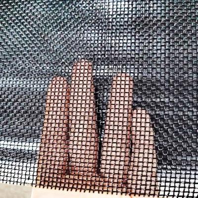 China Stainless Steel Plain Weave Black Color Anti Theft Bullet Proof Mesh Window Screen Security Mesh /Crimesafe Mesh For Australia for sale