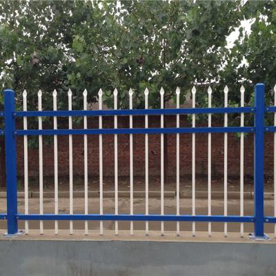 China Anping Longteng Factory Price Anti-climb Wrought Metal Iron Fence Outdoor Easily Assembled Galvanized Railing Used For Garden for sale