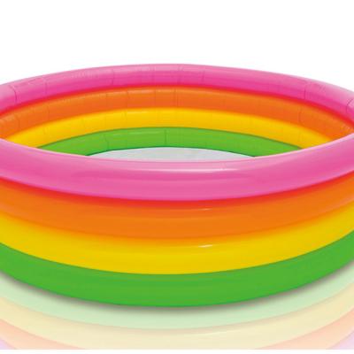 China Colorful 3+ Intex 56441 Sunset Glow 4 Rings Pool Inflatable Kid Pool for sale