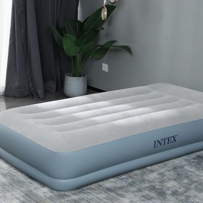 China INTEX 64116 TWIN PILLOW Foldable RELAX MID-RISE AIR MATTRESS with FIBER-TECH BIP INFLATABLE BED AIR MATTRESS for sale