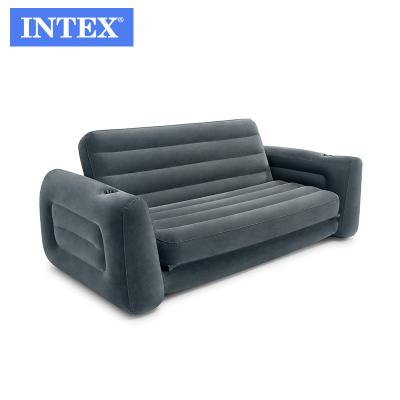 China INTEX 66552 VALVE 2seats SOFA Single Foldable PVC Floating Multi Function Inflatable Sofa SLIDE-OUT SOFA for sale