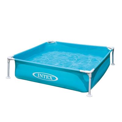 China INTEX 57173 Outdoor Use Mini Frame Pool Rectangle Bracket Kids Pool Fishing Pond for sale