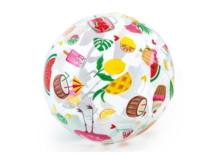 China INTEX 59040 WHOLESALE ANIMATED PRINT PVC inflatable beach balls for kids for sale