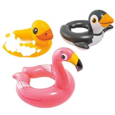 China INTEX 59220 Swim Animal Split Rings For Kids Cartoon Animal Inflatable Swimming Float Rings Cute Children's 59220 Swimming Ring for sale