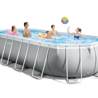 China PVC Intex 26798 Prism Frame Oval Set Pool Above Ground Pool for sale