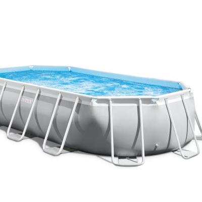 China PVC Intex 26796 Prism Frame Oval Set Pool Above Ground Pool for sale