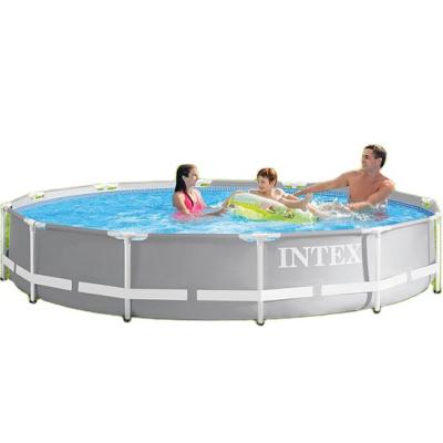 China INTEX 26716 PVC Prism Frame Premium Pool Set Around Swimming Pool Above Ground Steel for sale