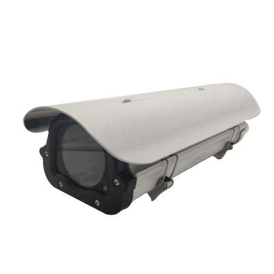 China Large Metal CCTV Bullet Camera Housing Outdoor Waterproof Security Camera Box Cover With Sun Shade for sale