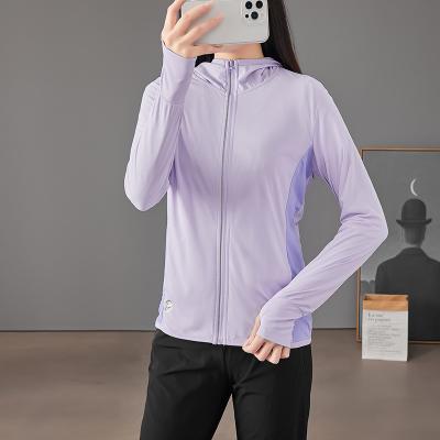 China High Quality Purple Comfortable Rpet Long Sleeve Rash Guard Mens Summer Sun Protection Clothing for sale