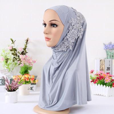 China High Quality Soft Multicolor Muslim Women Hijab Accessories Square Cotton Hijab Hijab Muslim Scarf for sale