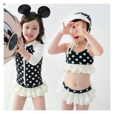 China Plus Size Innocent Cute Swimsuit 2021 Summer Girls Small 3 Piece Kids Bikini Swimwear for sale